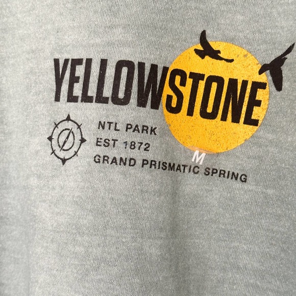 NWT Pacsun Yellowstone Long Sleeve T-Shirt Graphic Tee Green Teal — M - Picture 4 of 7